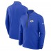 Los Angeles Rams Nike Lightweight Victory Dri-FIT Half-Zip Pullover - Royal
