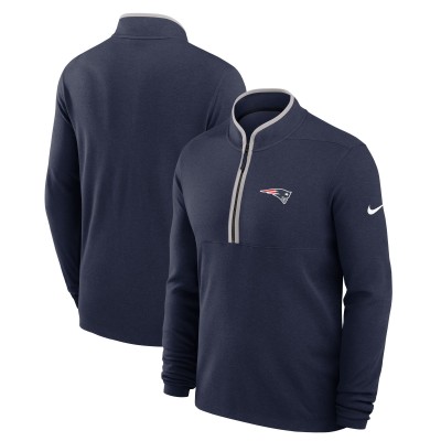 New England Patriots Nike Navy Lightweight Victory Dri-FIT Half-Zip Pullover