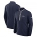 New England Patriots Nike Navy Lightweight Victory Dri-FIT Half-Zip Pullover