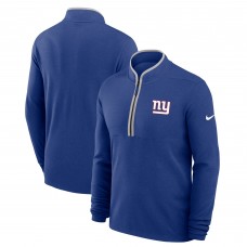New York Giants Nike Royal Lightweight Victory Dri-FIT Half-Zip Pullover