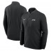 New York Jets Nike Black Lightweight Victory Dri-FIT Half-Zip Pullover New York Jets Nike Black Lightweight Victory Dri-FIT Half-Zip Pullover