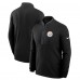 Pittsburgh Steelers Nike Black Lightweight Victory Dri-FIT Half-Zip Pullover