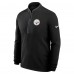 Pittsburgh Steelers Nike Black Lightweight Victory Dri-FIT Half-Zip Pullover
