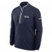 Seattle Seahawks Nike College Navy Lightweight Victory Dri-FIT Half-Zip Pullover