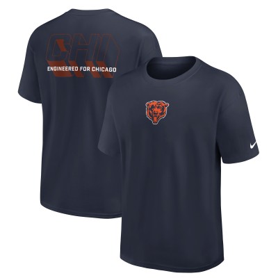Футболка Chicago Bears Nike Navy Dominate The Game Essential Max90