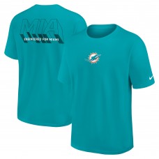 Футболка Miami Dolphins Nike Aqua Dominate The Game Essential Max90