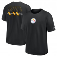 Футболка Pittsburgh Steelers Nike Black Dominate The Game Essential Max90