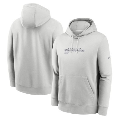 Seattle Seahawks Nike Gray Edge Pack French Terry Club Pullover Hoodie