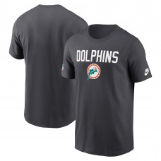 Футболка Miami Dolphins Nike Anthracite Alt Pack Onside Conversion Performance