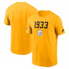 Футболка Pittsburgh Steelers Nike Gold 1933 Alt Pack Onside Conversion Performance