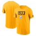 Футболка Pittsburgh Steelers Nike Gold 1933 Alt Pack Onside Conversion Performance