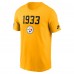 Футболка Pittsburgh Steelers Nike Gold 1933 Alt Pack Onside Conversion Performance