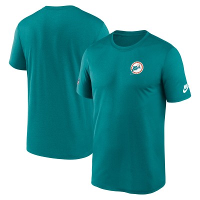Футболка Miami Dolphins Nike Aqua Sideline Alt Pack Small Logo Legend Performance