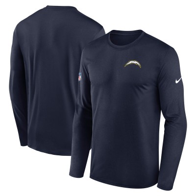 Los Angeles Chargers Nike Navy Legend Small Logo Dri-FIT Long Sleeve T-Shirt