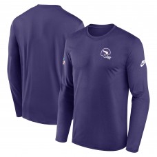 Футболка с длинным рукавом Minnesota Vikings Nike Purple Legend Small Logo Dri-FIT