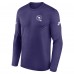 Футболка с длинным рукавом Minnesota Vikings Nike Purple Legend Small Logo Dri-FIT