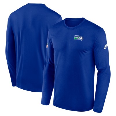 Футболка с длинным рукавом Seattle Seahawks Nike Royal Legend Small Logo Dri-FIT