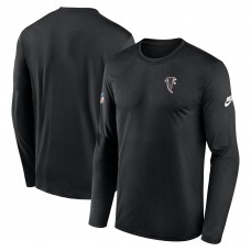 Футболка с длинным рукавом Atlanta Falcons Nike Black Legend Small Logo Performance
