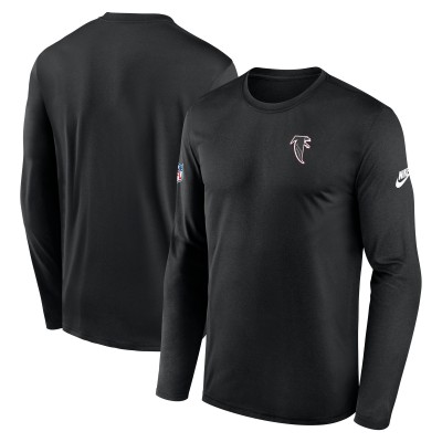 Футболка с длинным рукавом Atlanta Falcons Nike Black Legend Small Logo Performance