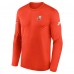 Футболка с длинным рукавом Cleveland Browns Nike Orange Legend Small Logo Dri-FIT