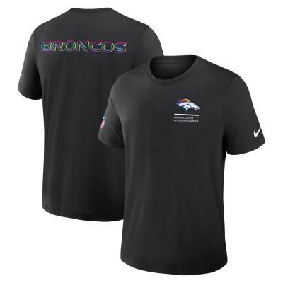Футболка Denver Broncos Nike Black 2025 NFL Crucial Catch Tri-Blend Dri-FIT