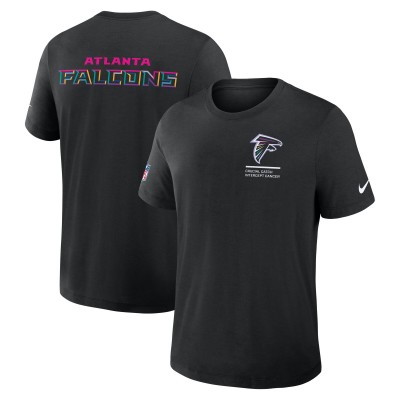 Футболка Atlanta Falcons Nike Black 2025 NFL Crucial Catch Tri-Blend Dri-FIT