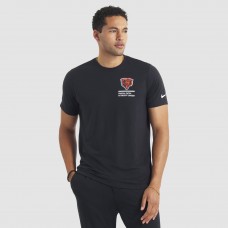 Футболка Chicago Bears Nike Black 2025 NFL Crucial Catch Tri-Blend Dri-FIT Футболка Chicago Bears Nike Black 2025 NFL Crucial Catch Tri-Blend Dri-FIT