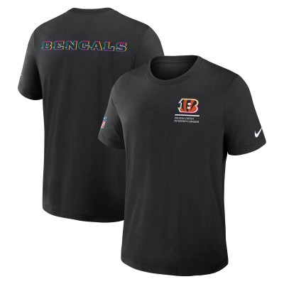Футболка Cincinnati Bengals Nike Black 2025 NFL Crucial Catch Tri-Blend Dri-FIT