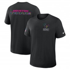 Футболка Houston Texans Nike Black 2025 NFL Crucial Catch Tri-Blend Dri-FIT
