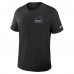 Футболка Los Angeles Chargers Nike Black 2025 NFL Crucial Catch Tri-Blend Dri-FIT