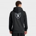 Толстовка на молнии Las Vegas Raiders Nike Black Sideline Standard Issue Utility Player Dri-FIT