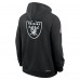 Толстовка на молнии Las Vegas Raiders Nike Black Sideline Standard Issue Utility Player Dri-FIT