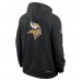 Толстовка на молнии Minnesota Vikings Nike Black Sideline Standard Issue Utility Player Dri-FIT