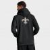Толстовка на молнии New Orleans Saints Nike Black Sideline Standard Issue Utility Player Dri-FIT