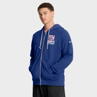 New York Giants Nike Royal Sideline Standard Issue Utility Player Dri-FIT Full-Zip Hoodie