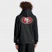Толстовка на молнии San Francisco 49ers Nike Black Sideline Standard Issue Utility Player Dri-FIT