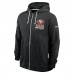Толстовка на молнии San Francisco 49ers Nike Black Sideline Standard Issue Utility Player Dri-FIT