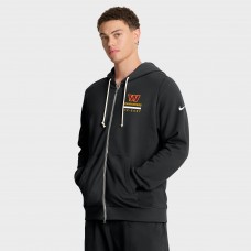 Толстовка на молнии Washington Commanders Nike Black Sideline Standard Issue Utility Player Dri-FIT