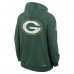 Толстовка на молнии Green Bay Packers Nike Green Sideline Standard Issue Utility Player Dri-FIT