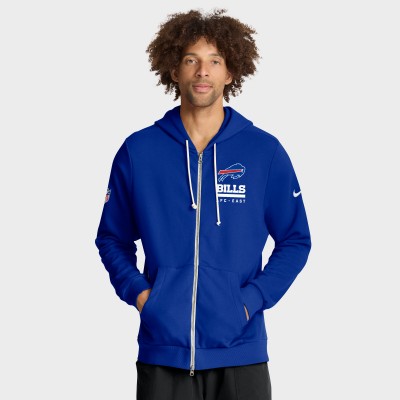 Толстовка на молнии Buffalo Bills Nike Royal Sideline Standard Issue Utility Player Dri-FIT
