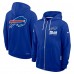 Толстовка на молнии Buffalo Bills Nike Royal Sideline Standard Issue Utility Player Dri-FIT