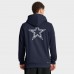Толстовка на молнии Dallas Cowboys Nike Navy Sideline Standard Issue Utility Player Dri-FIT