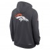 Denver Broncos Nike Anthracite Sideline Standard Issue Utility Player Dri-FIT Full-Zip Hoodie