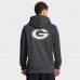 Толстовка на молнии Green Bay Packers Nike Anthracite Sideline Standard Issue Utility Player Dri-FIT