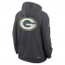 Толстовка на молнии Green Bay Packers Nike Anthracite Sideline Standard Issue Utility Player Dri-FIT
