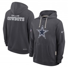 Толстовка Dallas Cowboys Nike Anthracite Sideline Standard Issue Initial Home Dri-FIT