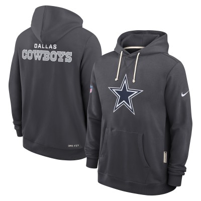 Толстовка Dallas Cowboys Nike Anthracite Sideline Standard Issue Initial Home Dri-FIT