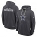 Толстовка Dallas Cowboys Nike Anthracite Sideline Standard Issue Initial Home Dri-FIT