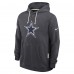 Толстовка Dallas Cowboys Nike Anthracite Sideline Standard Issue Initial Home Dri-FIT