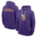Толстовка Minnesota Vikings Nike Purple Sideline Standard Issue Initial Home Dri-FIT